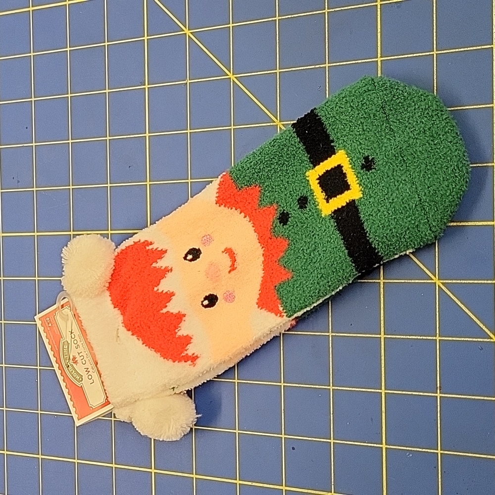 Holiday Time Low Cut Sock Sz 4-10 Elf